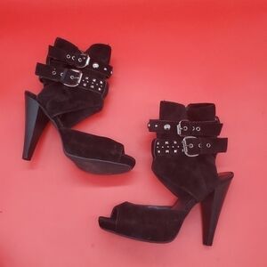 ANA A New Approach 5 inch Heels Shootie Women Size 9 Shoes Black